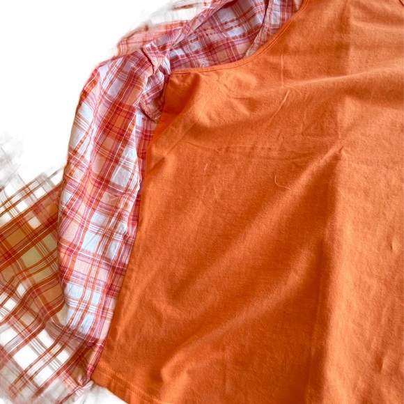 NWOT DENIM&CO 3X SHORT SLEEVE SEERSUCKER TOP - 2 TOPS IN ONE - Picture 5 of 10